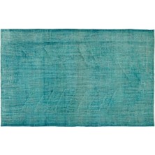 Apex Halı El Dokuması Vintage Yün-Pamuk Turkuaz Halı 22826 162 x 255 cm