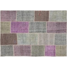 Apex Halı El Dokuması Patchwork Vintage Yün-Pamuk Renkli Halı 1158 160 x 230 cm