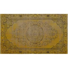 Apex Halı El Dokuması Vintage Yün-Pamuk Sarı Halı 27397 160 x 267 cm