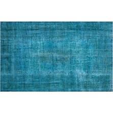 Apex Halı El Dokuması Vintage Yün-Pamuk Turkuaz Halı 27984 202 x 320 cm