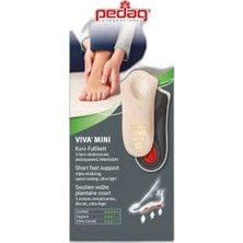 Pratik Ev 9PED2TABU000004 179 Pedag Viva Mini Gercek Deri Ortopedik Yarım Tabanlık, 36, Bej