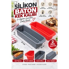 PLASTMARKET Silikon Baton Yapışmaz Kek & Ekmek Kalıbı