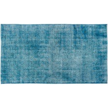 Apex Halı El Dokuması Vintage Yün-Pamuk Turkuaz Halı 16021 119 x 210 cm