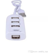 4 Port USB Çoğaltıcı Çoklayıcı Hub USB 2.0 Çoklama Pc Laptop - Beyaz