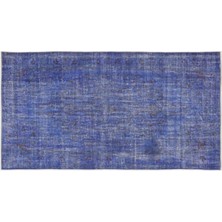 Apex Halı El Dokuması Vintage Yün-Pamuk Mavi Halı 7284 151 x 280 cm