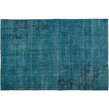 Apex Halı El Dokuması Vintage Yün-Pamuk Turkuaz Halı 14979 205 x 316 cm