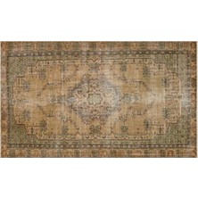 Apex Halı El Dokuması Vintage Yün-Pamuk Kahve Halı 34475 175 x 277 cm