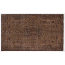 Apex Halı El Dokuması Vintage Yün-Pamuk Kahve Halı 3422 163 x 274 cm