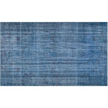 Apex Halı El Dokuması Vintage Yün-Pamuk Mavi Halı 27898 183 x 295 cm