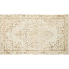 Apex Halı El Dokuması Vintage Yün-Pamuk Bej Halı 17118 168 x 288 cm