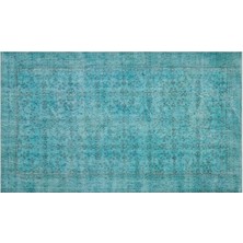 Apex Halı El Dokuması Vintage Yün-Pamuk Turkuaz Halı 28388 159 x 278 cm