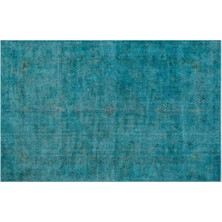 Apex Halı El Dokuması Vintage Yün-Pamuk Turkuaz Halı 24182 194 x 309 cm
