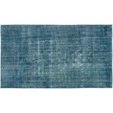 Apex Halı El Dokuması Vintage Yün-Pamuk Turkuaz Halı 12331 148 x 264 cm