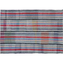 Apex Halı El Dokuması Vintage Yün Pamuk Çizgili Çaput Halı 32432 165 x 234 cm