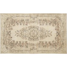 Apex Halı El Dokuması Vintage Yün-Pamuk Bej Halı 15164 180 x 290 cm