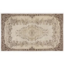 Apex Halı El Dokuması Vintage Yün-Pamuk Bej Halı 7191 170 x 283 cm