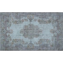 Apex Halı El Dokuması Vintage Yün-Pamuk Mavi Halı 26844 185 x 304 cm