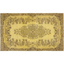 Apex Halı El Dokuması Vintage Yün-Pamuk Sarı Halı 7151 163 x 278 cm