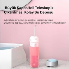Npo Nicefeel FC5170 Mini Taşınabilir,şarjlı, Diş Teli/protez Bakım ve Profesyonel Ağız Duşu (Pembe)