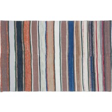 Apex Halı El Dokuması Vintage Yün-Pamuk Çizgili Çaput Halı 32150 156 x 243 cm