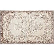 Apex Halı El Dokuması Vintage Yün-Pamuk Bej Halı 15851 184 x 292 cm