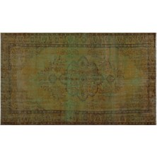 Apex Halı El Dokuması Vintage Yün-Pamuk Kahve Halı 27827 163 x 267 cm
