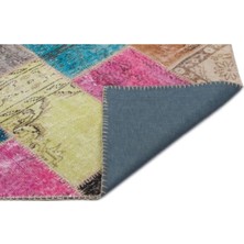 Apex Halı El Dokuması Patchwork Vintage Yün-Pamuk Multi Naturel Halı 22050 160 x 230 cm