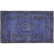 Apex Halı El Dokuması Vintage Yün-Pamuk Mavi Halı 7651 173 x 286 cm