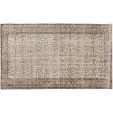 Apex Halı El Dokuması Vintage Yün-Pamuk Bej Halı 13707 161 x 270 cm
