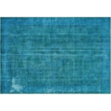 Apex Halı El Dokuması Vintage Yün-Pamuk Turkuaz Halı 28894 208 x 300 cm