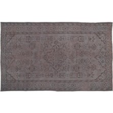 Apex Halı El Dokuması Vintage Yün-Pamuk Gri Halı 9583 166 x 268 cm