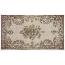 Apex Halı El Dokuması Vintage Yün-Pamuk Bej Halı 6197 170 x 310 cm