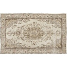 Apex Halı El Dokuması Vintage Yün-Pamuk Bej Halı 10367 178 x 285 cm
