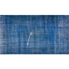 Apex Halı El Dokuması Vintage Yün-Pamuk Mavi Halı 36021 168 x 294 cm