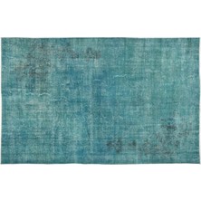 Apex Halı El Dokuması Vintage Yün-Pamuk Turkuaz Halı 12301 201 x 316 cm