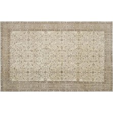 Apex Halı El Dokuması Vintage Yün-Pamuk Bej Halı 17883 177 x 280 cm