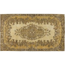 Apex Halı El Dokuması Vintage Yün-Pamuk Sarı Halı 8064 161 x 287 cm