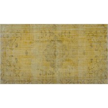 Apex Halı El Dokuması Vintage Yün-Pamuk Sarı Halı 24321 170 x 304 cm