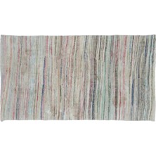 Apex Halı El Dokuması Vintage Yün-Pamuk Çizgili Çaput Halı 32388 131 x 234 cm