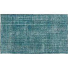 Apex Halı El Dokuması Vintage Yün-Pamuk Turkuaz Halı 12593 155 x 266 cm