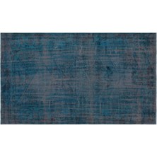 Apex Halı El Dokuması Vintage Yün-Pamuk Mavi Halı 28677 161 x 277 cm