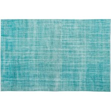 Apex Halı El Dokuması Vintage Yün-Pamuk Turkuaz Halı 15882 210 x 318 cm