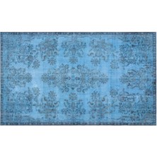 Apex Halı El Dokuması Vintage Yün-Pamuk Mavi Halı 27180 177 x 292 cm