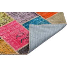 Apex Halı El Dokuması Patchwork Vintage Yün-Pamuk Multi Naturel Halı 21994 160 x 230 cm