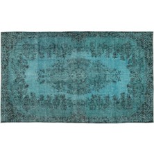 Apex Halı El Dokuması Vintage Yün-Pamuk Turkuaz Halı 14314 171 x 286 cm
