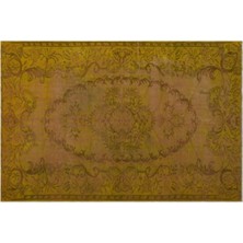 Apex Halı El Dokuması Vintage Yün-Pamuk Sarı Halı 24312 179 x 277 cm