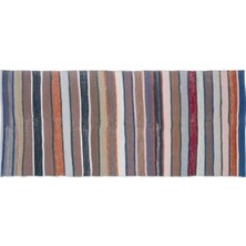 Apex Halı El Dokuması Vintage Yün-Pamuk Çizgili Çaput Halı 32071 145 x 327 cm