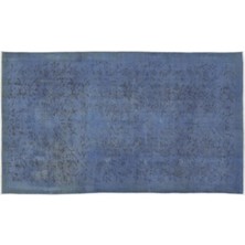 Apex Halı El Dokuması Vintage Yün-Pamuk Mavi Halı 14428 147 x 253 cm