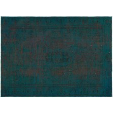 Apex Halı El Dokuması Vintage Yün-Pamuk Turkuaz Halı 23108 181 x 260 cm