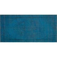 Apex Halı El Dokuması Vintage Yün-Pamuk Turkuaz Halı 27997 146 x 297 cm